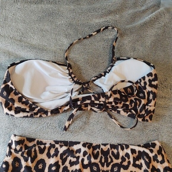 Leopard Print High Rise Bikini Sz 2XL - Picture 6 of 10